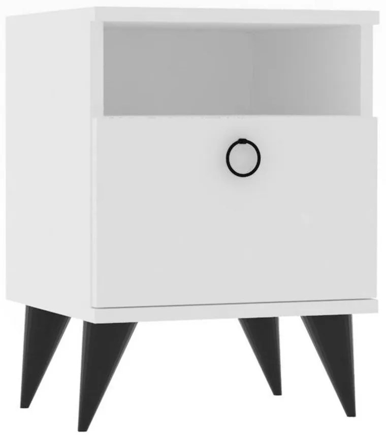 Κομοδίνο Barlo 835PUQ2701 40x40x50cm White