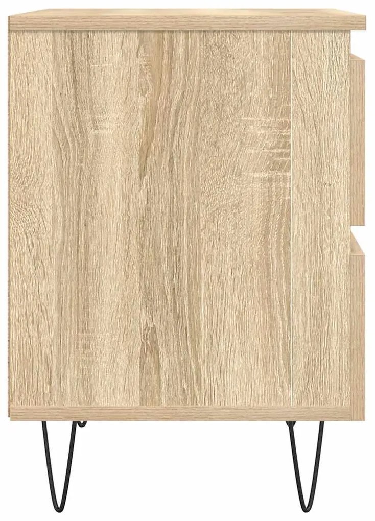 vidaXL Κομοδίνο Sonoma Δρυς 40x35x50 εκ. από Επεξεργασμένο Ξύλο