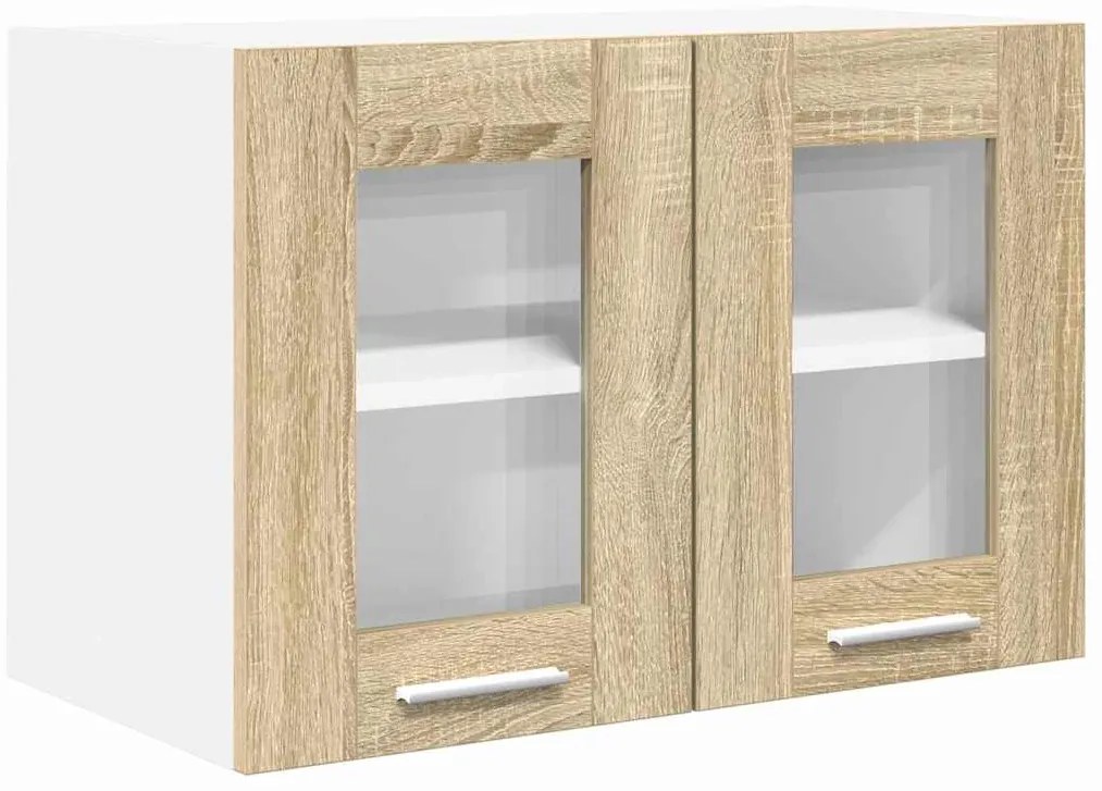 vidaXL Κρεμαστό ντουλάπι με αποθήκευση Δρύς Sonoma 60 x 31 x 40 εκ