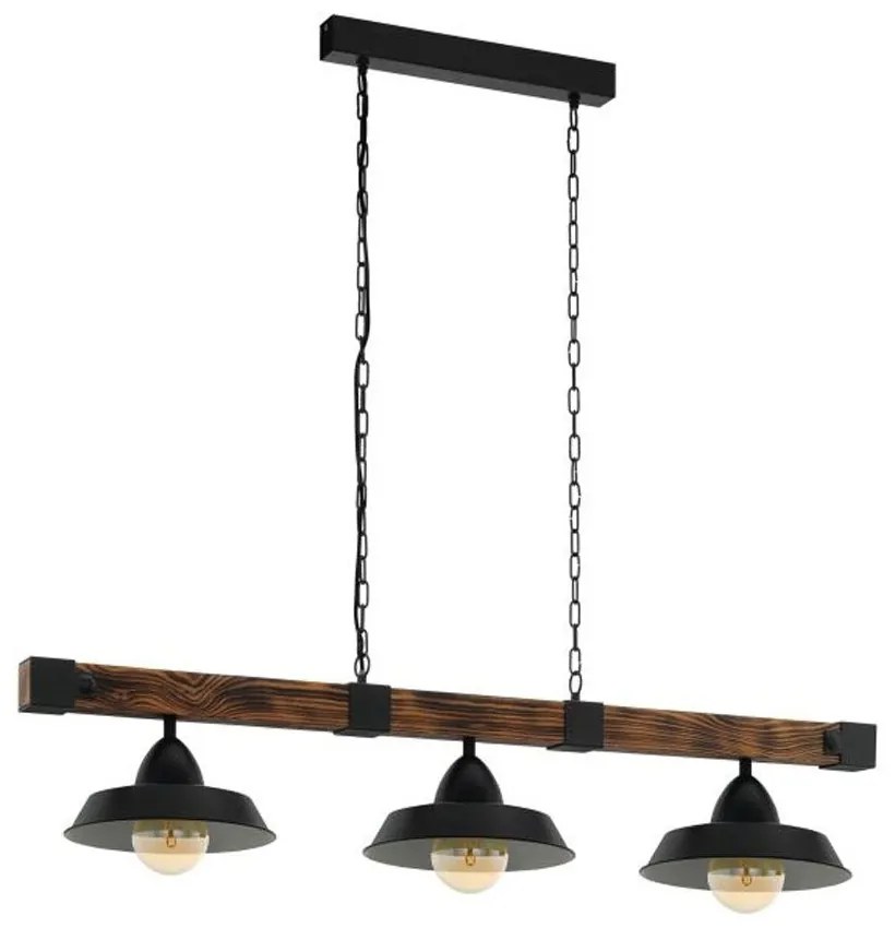 Φωτιστικό Οροφής - Ράγα 49685 Oldbury Eglo Metal,Wood