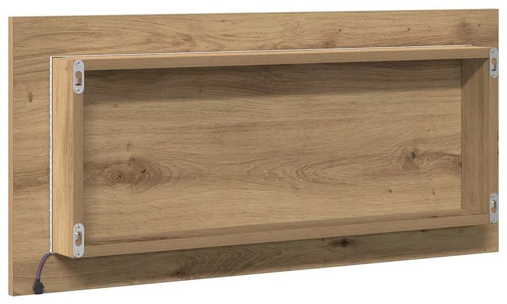 vidaXL Καθρέφτης Μπάνιου Επιτοίχιο artisan δρυς 80 x 8.5 x 37 εκ