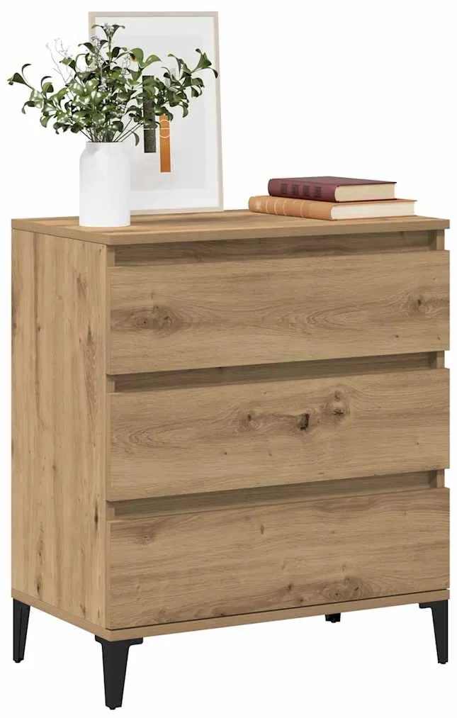 vidaXL Μπουφές Τεχνίτης Δρυς 60x35x70 εκ. από Επεξεργασμένο Ξύλο