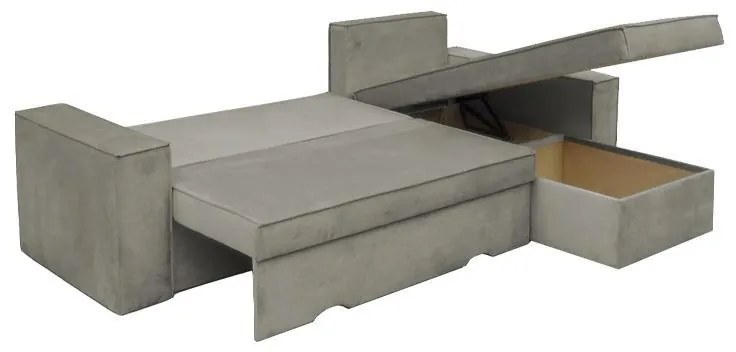 Γωνιακός Καναπές Motion Fylliana Taupe - Γκρί 250x180x79 εκ. 250x180x79 εκ.