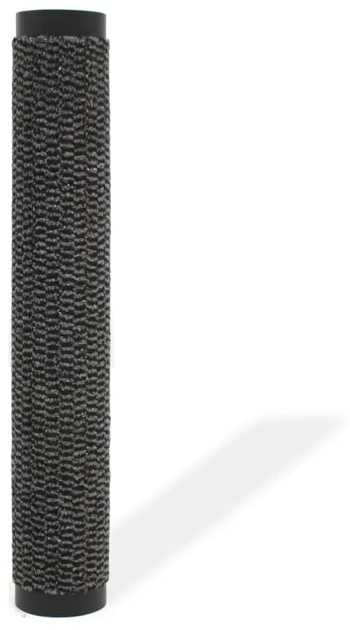 vidaXL Πατάκι Απορροφητικό Σκόνης Ορθογώνιο Ανθρακί 120x180εκ Θυσανωτό