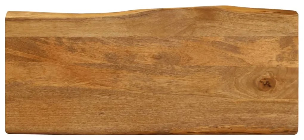 vidaXL Επιφάνεια Τραπεζιού 90x40x2,5 εκ. Live Edge Μασίφ Ξύλο Μάνγκο