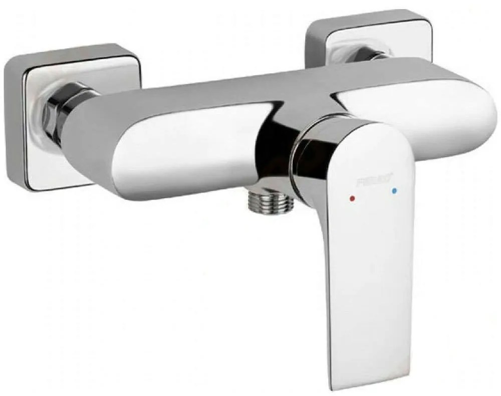 Μπαταρία Ντους Algeo Square BAQ7 Chrome Ferro Metal, Ceramic