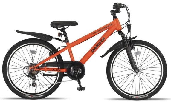 Dakota MTB 24 Inch Junior 7SP Rim Brakes OrangeAltec