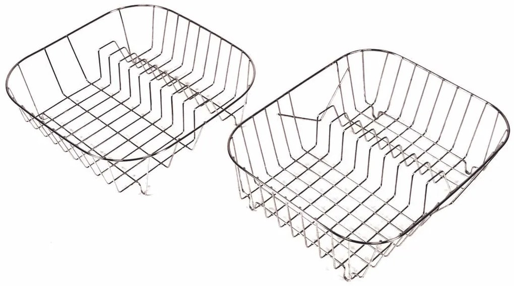 Πιατοθήκη &quot;Νο 32&quot; νεροχύτη μεταλλική σε ασημί χρώμα 32x28x11