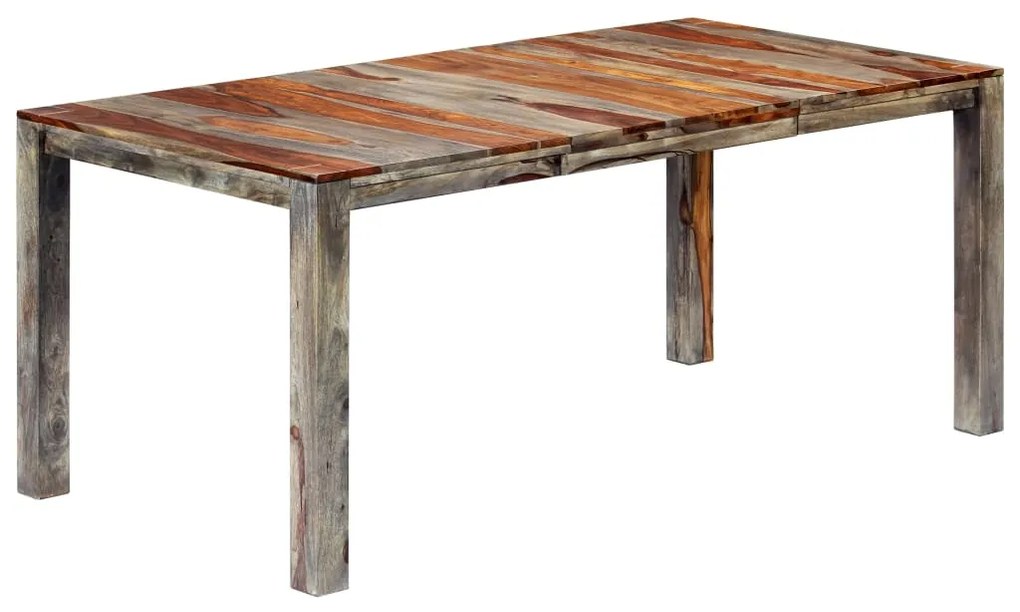vidaXL Τραπεζαρία Γκρι 180 x 90 x 76 εκ. από Μασίφ Ξύλο Ακακίας
