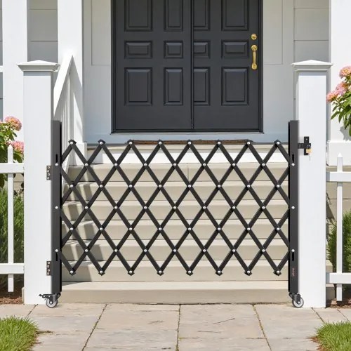 VEVOR Single Folding Security Gate Lockable Scissor Gate 66.93 x 51.57 in (WxH)