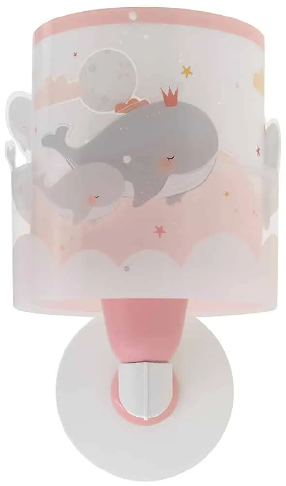 Whale Dreams Pink απλίκα τοίχου (61179[S]) - 61179S - 61179S