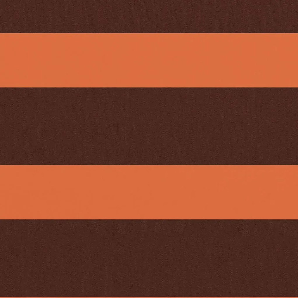 vidaXL Διαχωριστικό Βεράντας Πορτοκαλί/Καφέ 75 x 400 εκ. Ύφασμα Oxford