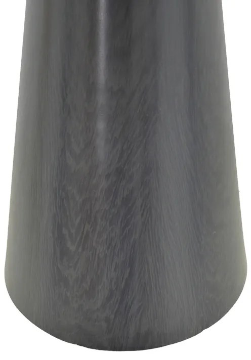 Tραπέζι Donda pakoworld mdf μαύρο Φ100x76εκ