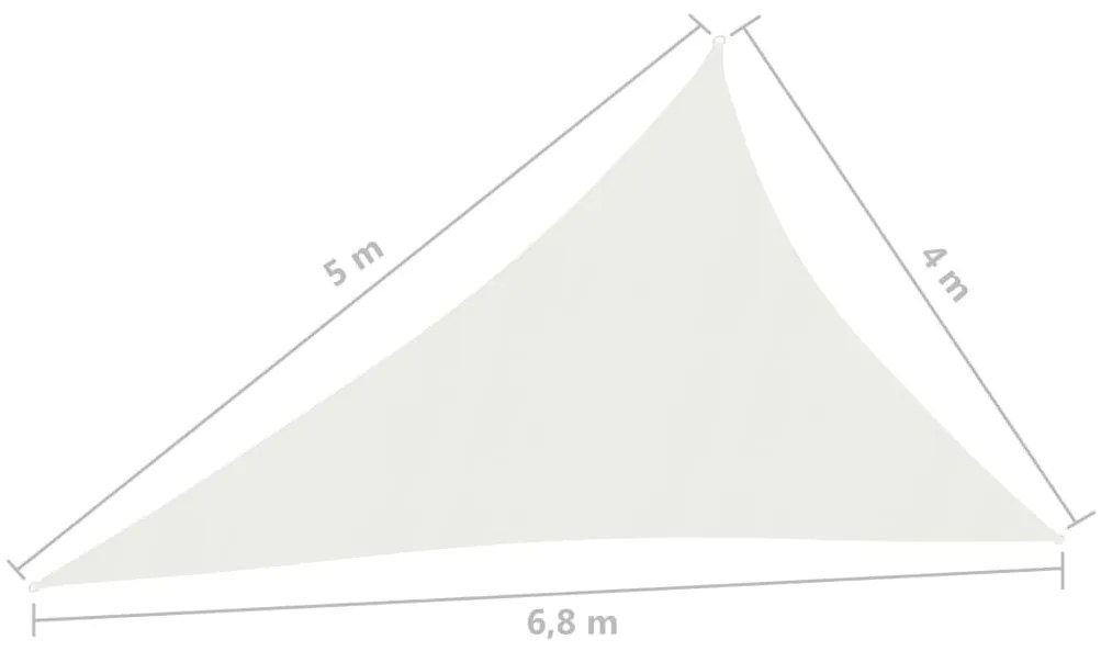 Πανί Σκίασης Λευκό 4 x 5 x 6,8 μ. από HDPE 160 γρ./μ² - Λευκό