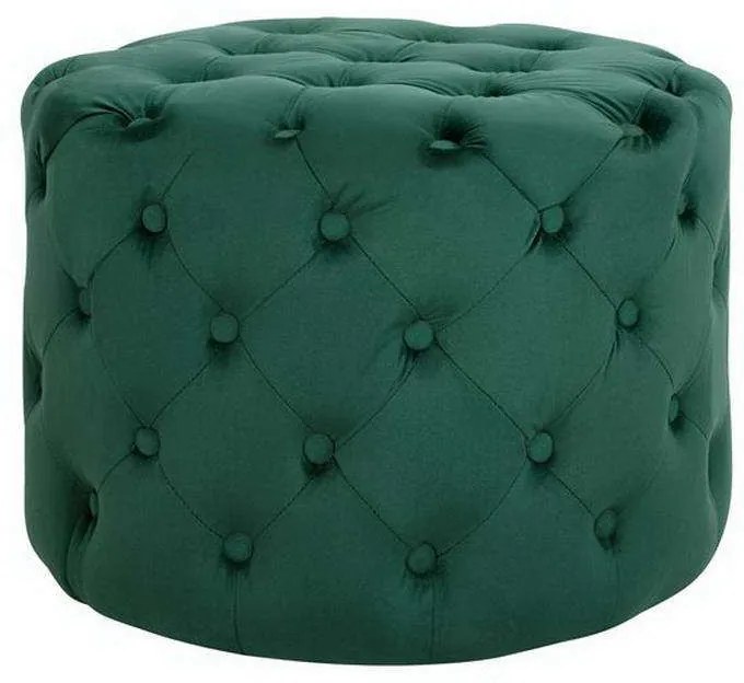 Σκαμπό Kassie Chesterfield HM8406.03 Σκούρο Πράσινο Φ60x43cm Fabric