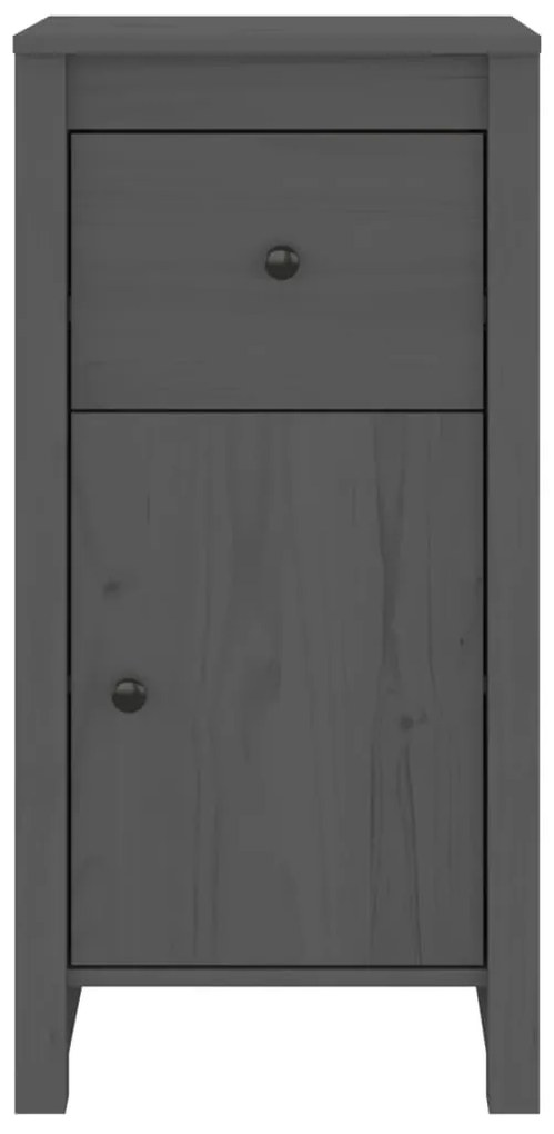 vidaXL Συρταριέρες 2 τεμ. Γκρι 40 x 35 x 80 εκ. από Μασίφ Ξύλο Πεύκου