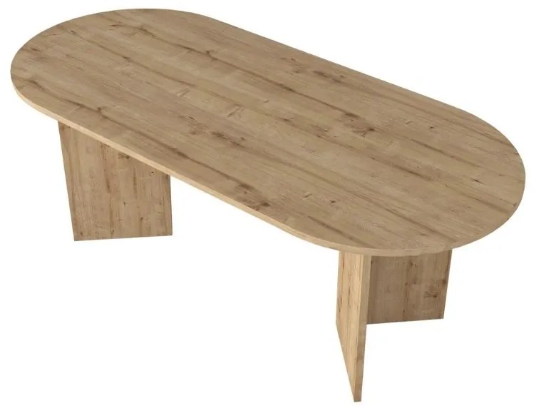 Τραπέζι Cortado Megapap χρώμα sapphire oak 200x90x74εκ.