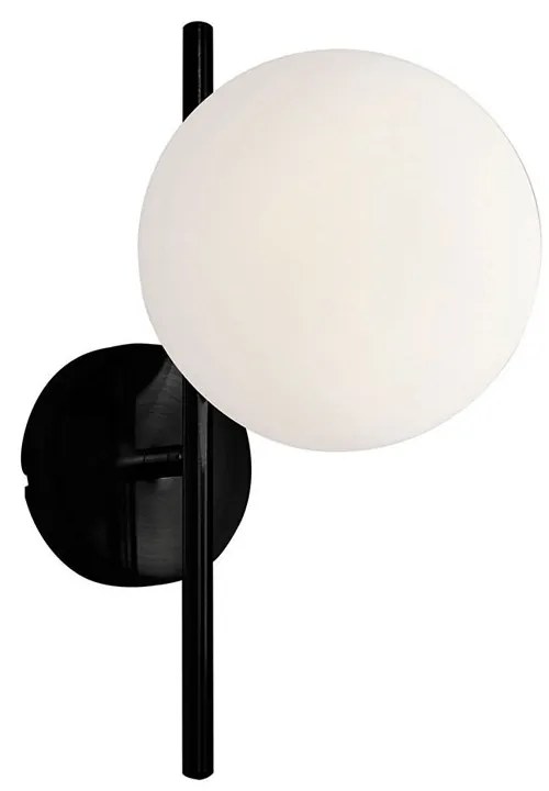 Απλίκα Τοίχου Viokef Floris Black 4260100