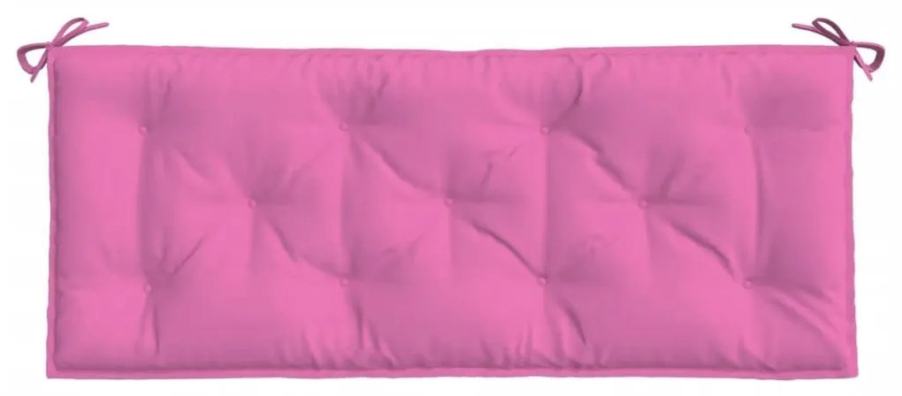Μαξιλάρι Πάγκου Κήπου Ροζ 120 x 50 x 7 εκ. Υφασμάτινο - Ροζ