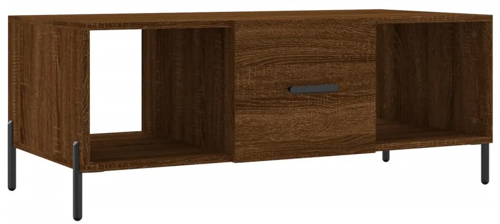 vidaXL Τραπεζάκι Σαλονιού Καφέ Δρυς 102x50x40 εκ. Επεξεργασμένο Ξύλο