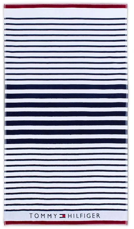 Πετσέτα Θαλάσσης Sailor Navy Tommy Hilfiger Θαλάσσης 100% Cotton
