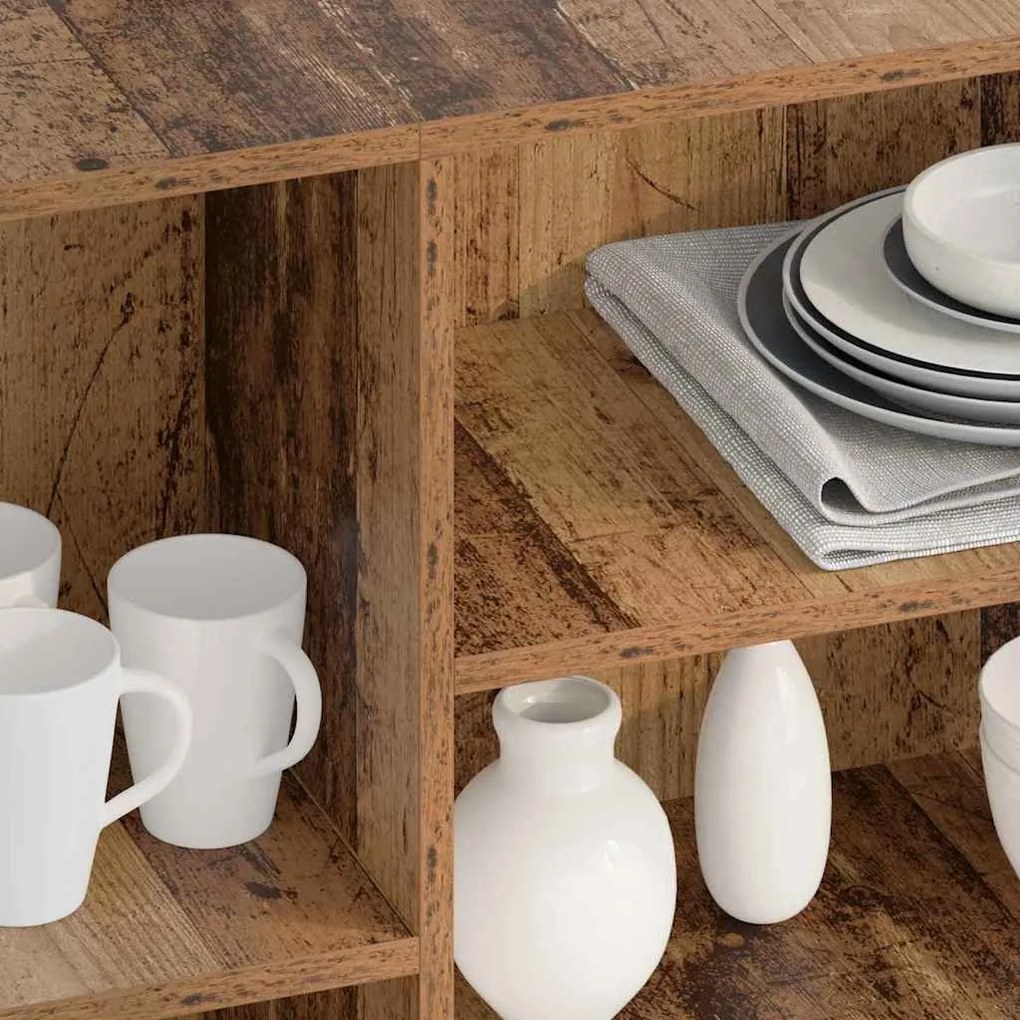 vidaXL Πλαϊνό γραφείο Παλαιό ξύλο 120 x 30 x 75 εκ Επεξεργασμένο ξύλο