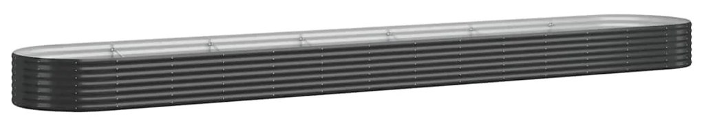 vidaXL Ζαρντινιέρα Ανθρακί 544x100x36εκ Ατσάλι με Ηλεκτρ. Βαφή Πούδρας