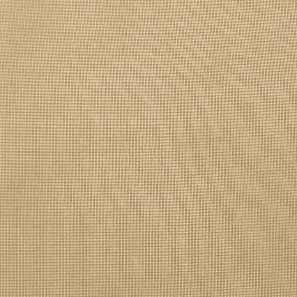 Voile κουρτίνες με ροδέλες 2 τεμάχια Χρώμα Άμμου - Καφέ