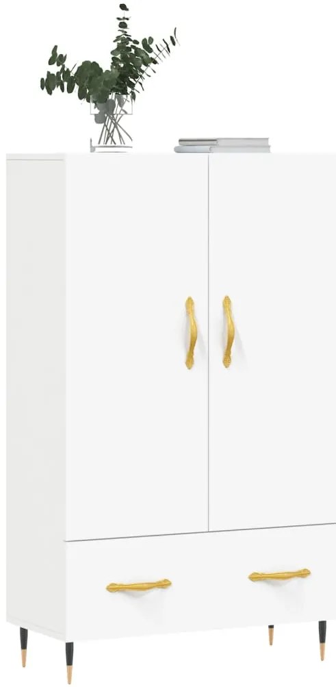 vidaXL Ντουλάπα Λευκή 69,5 x 31 x 115 εκ. από Επεξεργασμένο Ξύλο