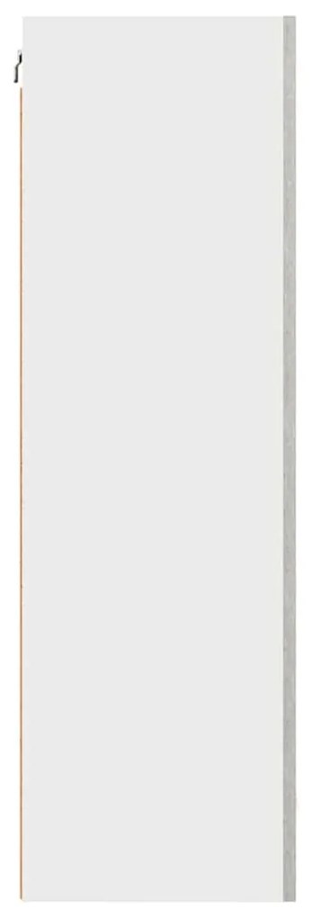 vidaXL Κρεμαστό ντουλάπι Σκυρόδεμα Γκρι και Λευκό 50 x 31 x 100 εκ.