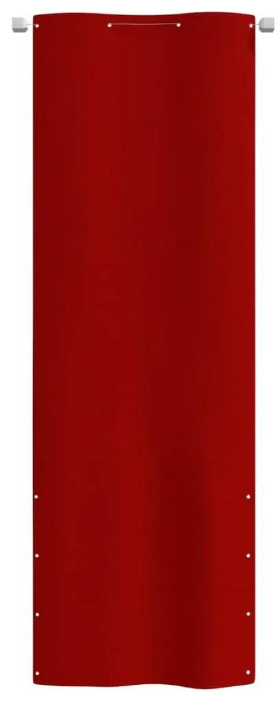 Διαχωριστικό Βεράντας Κόκκινο 80 x 240 εκ. Ύφασμα Oxford - Κόκκινο
