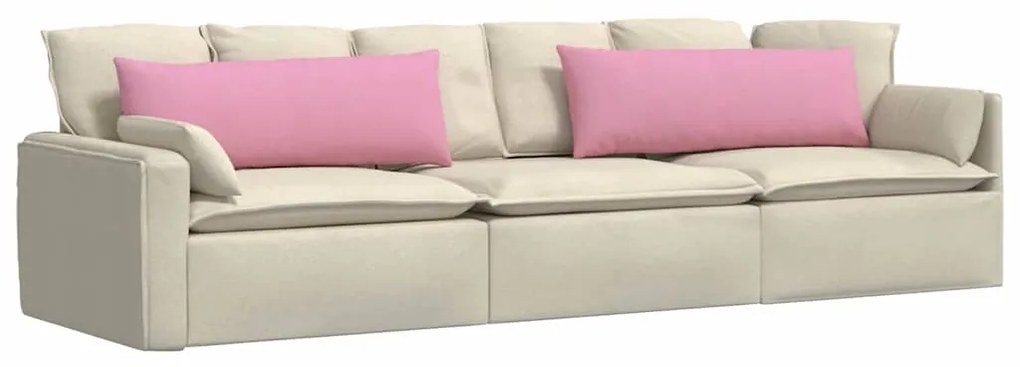 vidaXL Μαξιλάρι Καναπέ 2 pcs Ροζ 120 x 40 cm ύφασμα