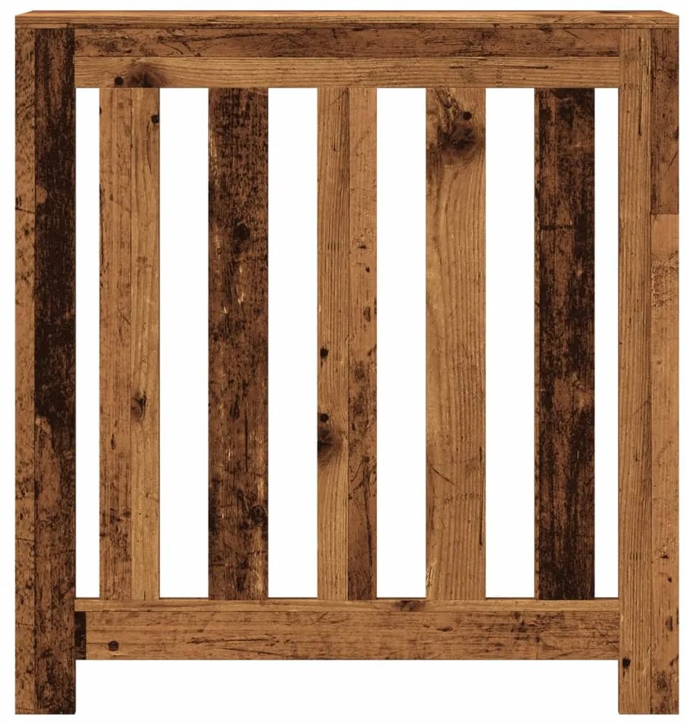 vidaXL Κάλυμμα Καλοριφέρ Όψη Παλαιού Ξύλου 78x20x82 εκ. Επεξ. Ξύλο