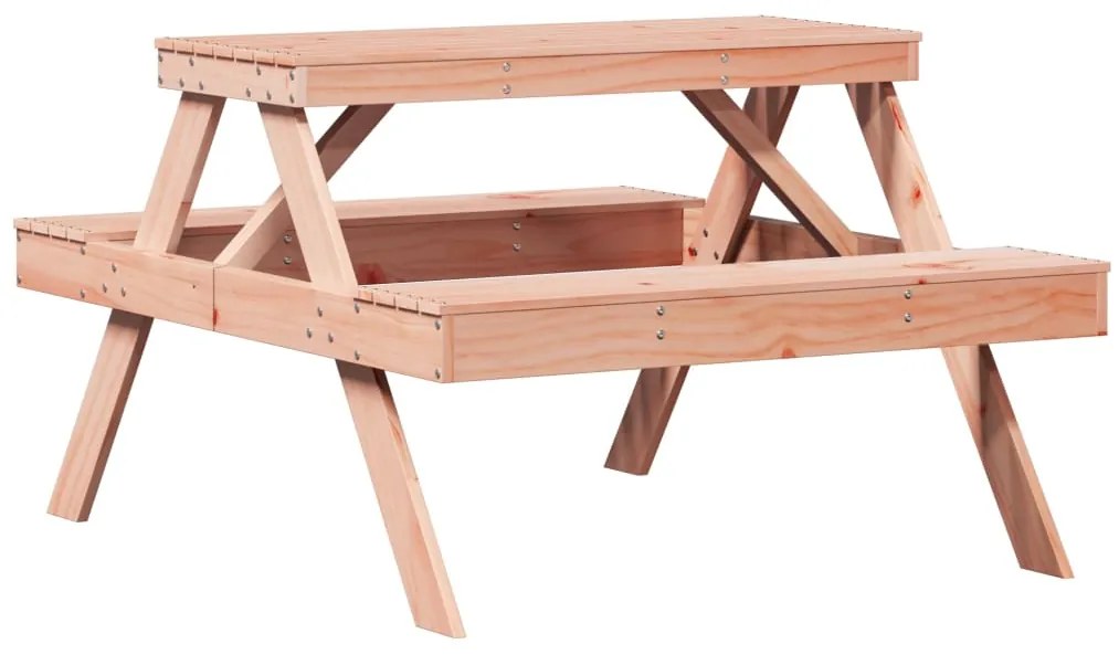 vidaXL Τραπέζι Πικνίκ 105 x 134 x 75 εκ. από Μασίφ Ξύλο Ψευδοτσούγκας