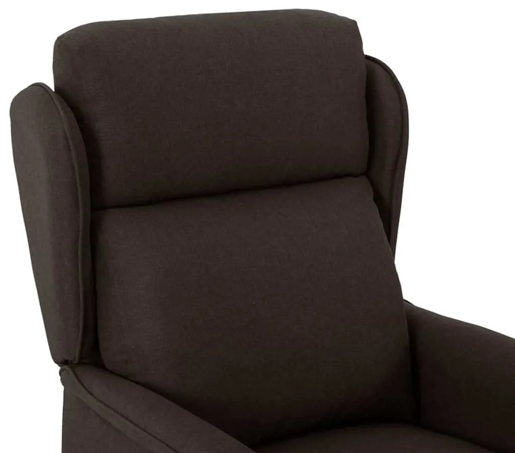 vidaXL Καρέκλα μασάζ με μαξιλάρι Σκούρο Καφέ 67.5 x 93.5 x 101.5 εκ