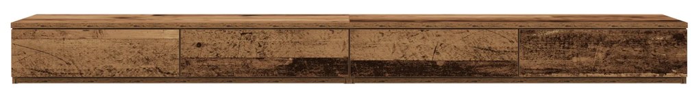 vidaXL Συρτάρια Κρεβατιού από Παλιό Ξύλο 180x36,5x16,5 εκ. Φτιαγμένα από Ξύλο