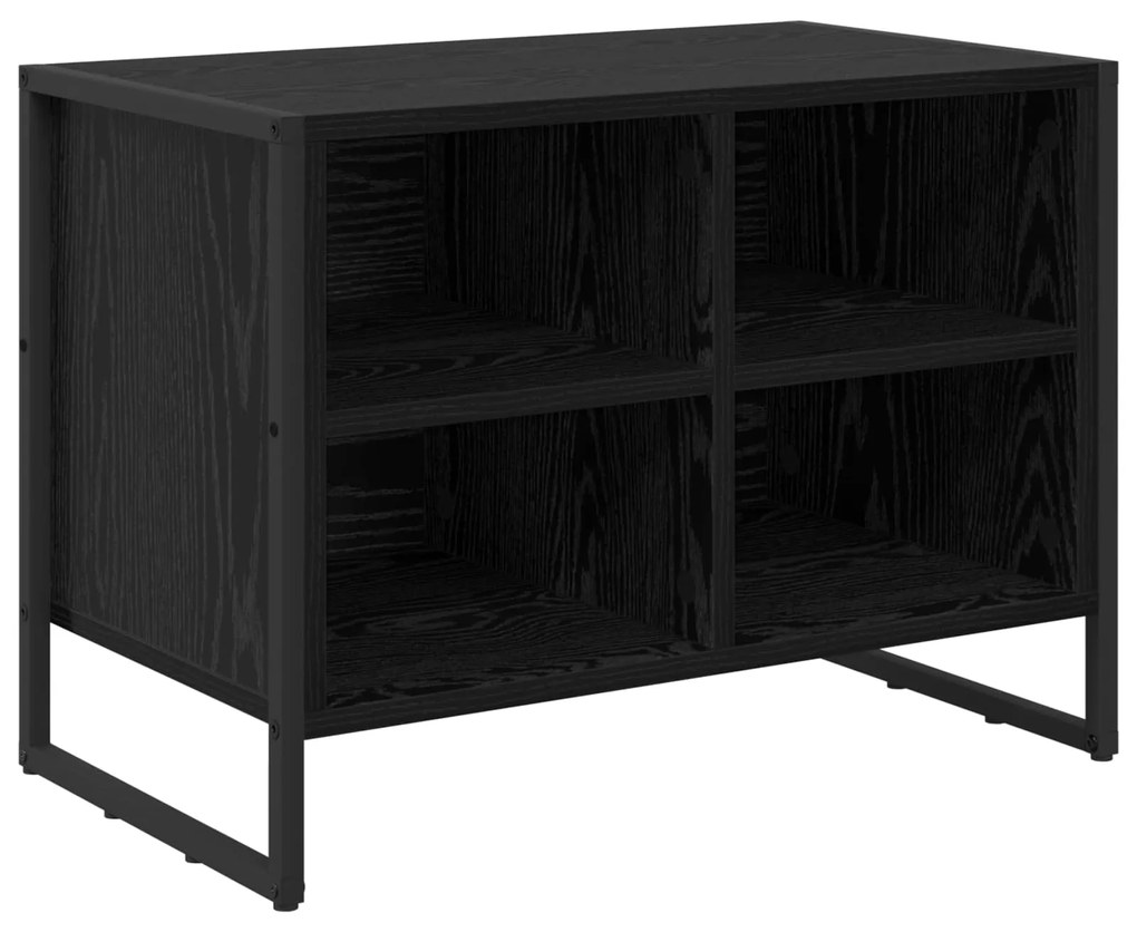 vidaXL Ντουλάπα Παπουτσιών με αποθήκευση Μαύρη Οξυά 60 x 35 x 44 εκ.