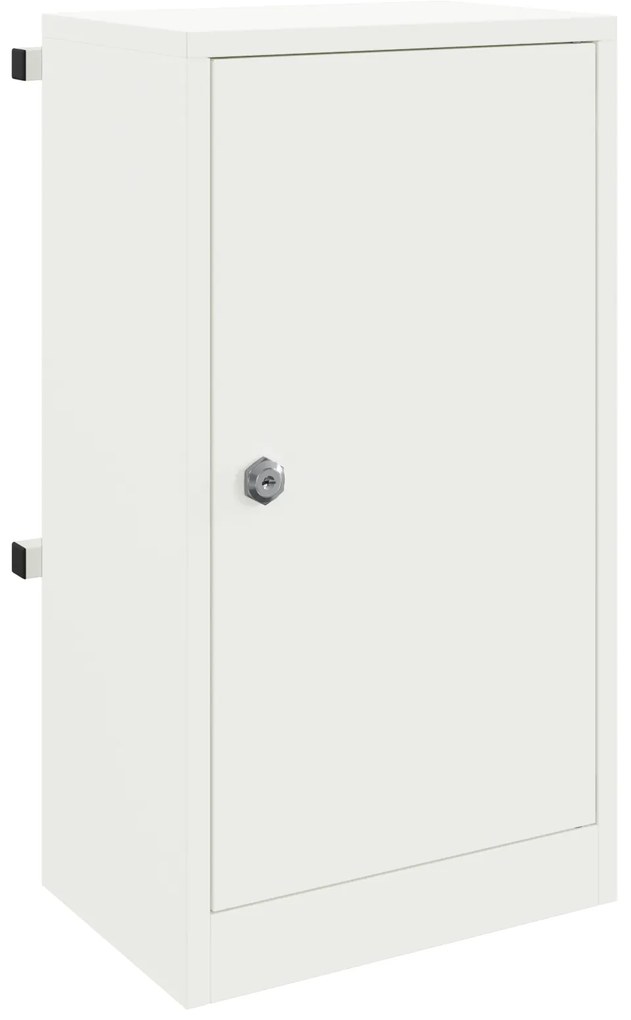 vidaXL γραμματοκιβώτιο Λευκό 30 x 23 x 55 εκ. Ατσάλι