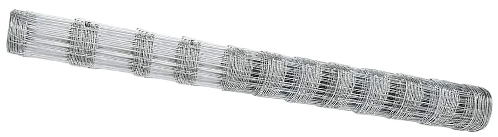 vidaXL Φράχτης ραμμένος, 1.4x25μ, γαλβανισμένος χάλυβας