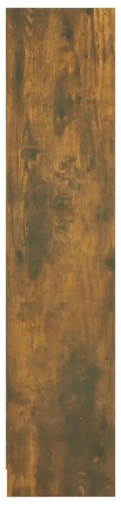 vidaXL Βιβλιοθήκη Καπνιστή Δρυς 60x24x109 εκ. από Επεξεργασμένο Ξύλο