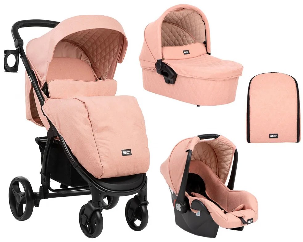 ΠΟΛΥΚΑΡΟΤΣΙ ΜΕ ΚΑΘΙΣΜΑ ΑΥΤΟΚΙΝΗΤΟΥ ΚΑΙ ΠΟΡΤ ΜΠΕΜΠΕ 3 ΣΕ 1 KIKKA BOO MADRID PINK MELANGE 31001010136