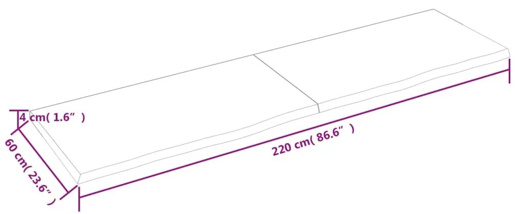 ΠΑΓΚΟΣ ΜΠΑΝΙΟΥ 220 X 60 X (2-4) ΕΚ. ΑΠΟ ΑΚΑΤΕΡΓΑΣΤΟ ΜΑΣΙΦ ΞΥΛΟ 3156087