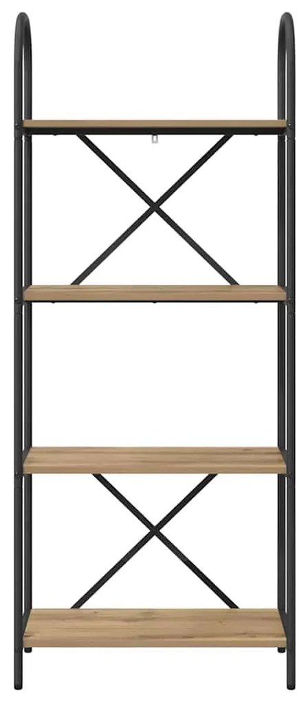 vidaXL Ράφι Βιβλίων artisan δρυς 60 x 30 x 146 εκ Επεξεργασμένο ξύλο
