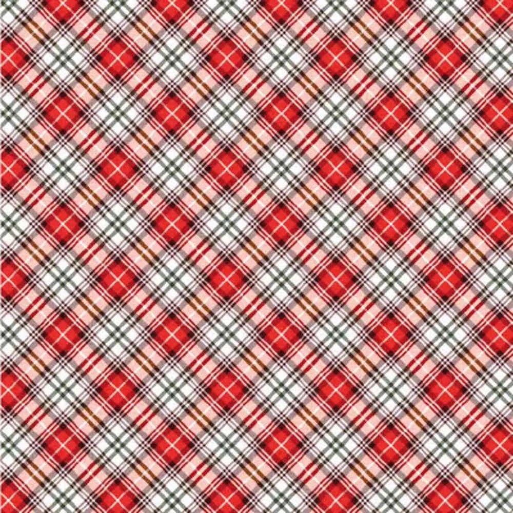 Τραβέρσα Χριστουγεννιάτικη Tartan Κόκκινο 50x140 - Borea Home