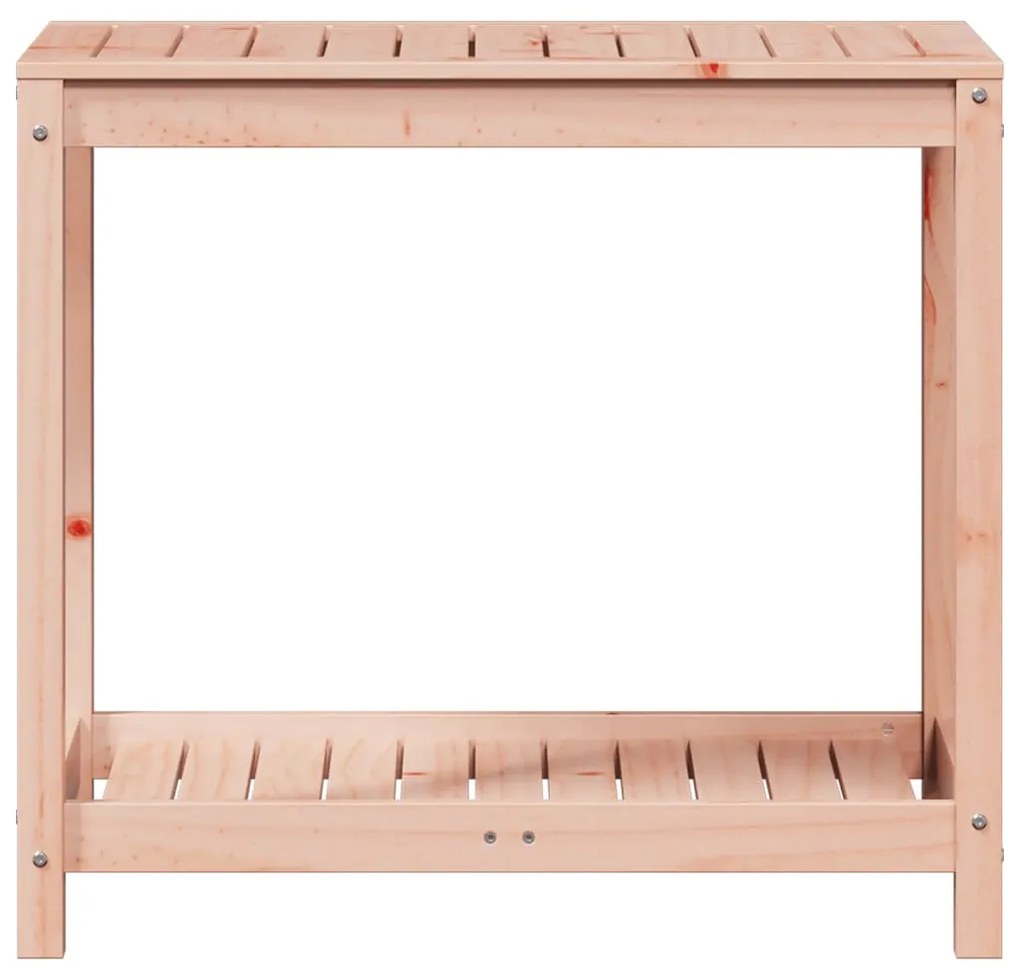 vidaXL Τραπέζι Κηπουρικής με Ράφι 82,5x50x75 εκ. Μασίφ Ψευδοτσούγκα