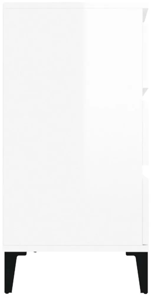 vidaXL Ντουλάπι Γυαλιστερό Λευκό 60x35x70 εκ. από Επεξεργασμένο Ξύλο