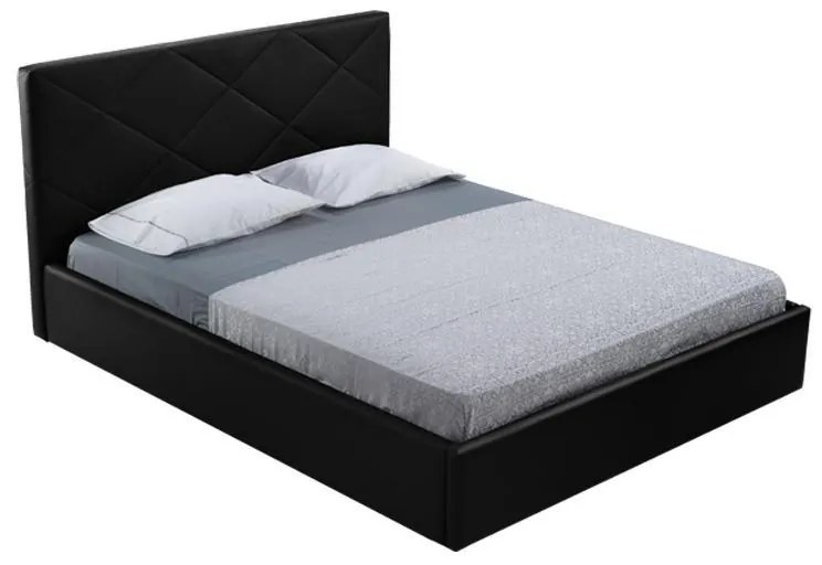 Bed Evelyn Fylliana Black 174*217*105 (160*200) cm