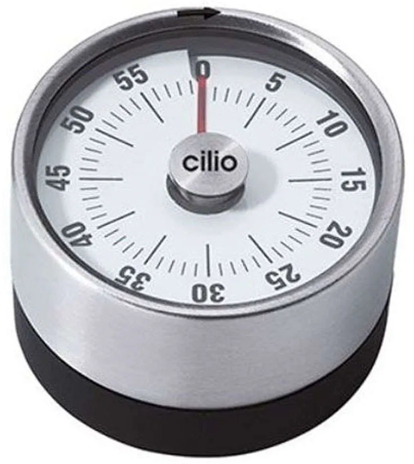 Χρονόμετρο Κουζίνας Pure 294668 Φ6cm Inox Cilio Ατσάλι,Πλαστικό