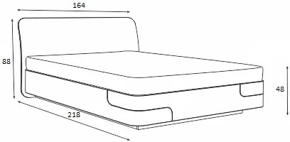 Κρεβάτι ξύλινο NORDIC 160x200 DIOMMI 45-759