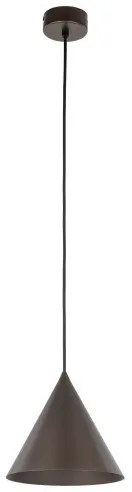 Κρεμαστό Φωτιστικό Οροφής 1xE27 Φ19cm Cono TK Lighting-10073-Καφέ 10073